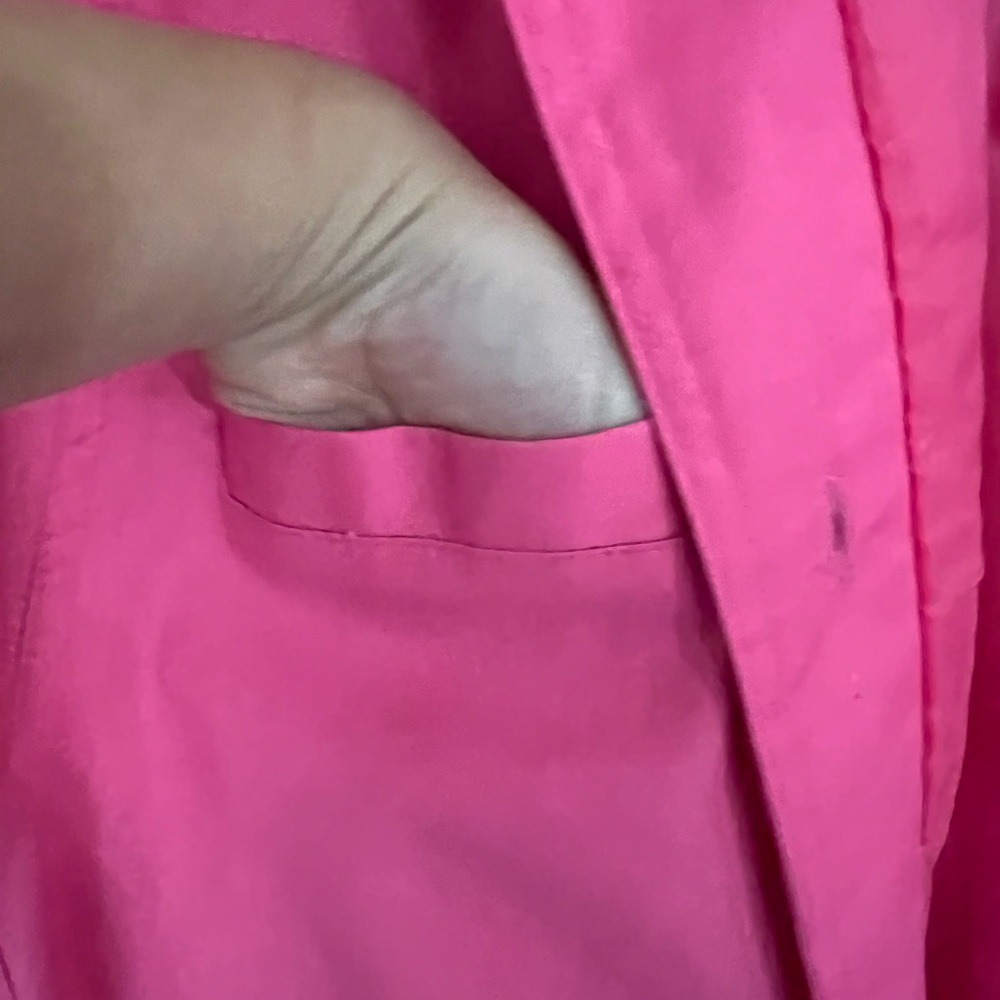 80s Light Pink Purple White Cotton Jacket by Be In The Current Scene medium - Picture 4 of 11